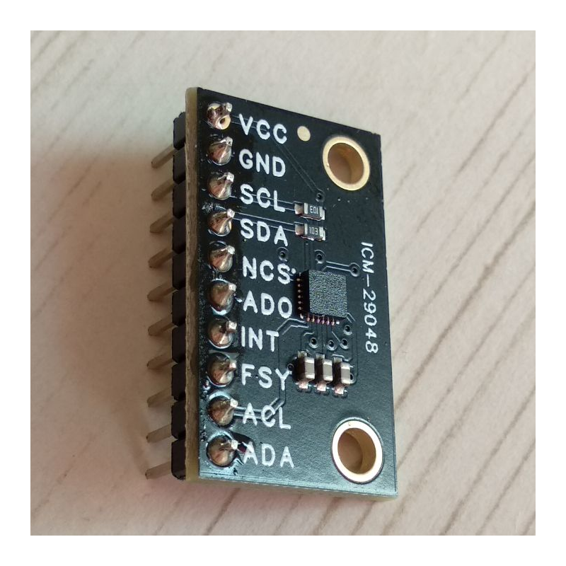 ICM-20948 IMU module, soldered pins