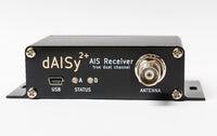 dAISy 2+ AIS Receiver - Front with USB and antenna connections