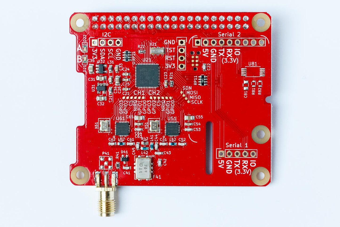 dAISy HAT AIS Receiver for Raspberry Pi - Top view